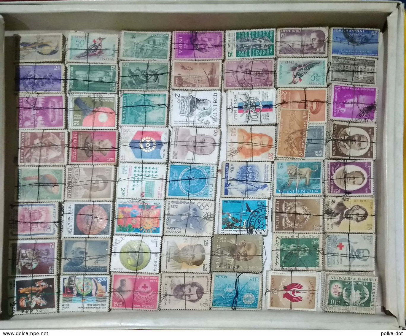 INDIA 1947 THROUGH 2010 COMMEMORATIVE STAMPS USED 100+ DIFFERENT RANDOMLY PICKED PICKED FROM THIS HORDE