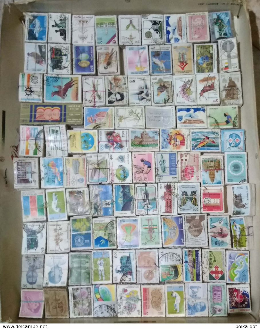 INDIA 1947 THROUGH 2010 COMMEMORATIVE STAMPS USED 100+ DIFFERENT RANDOMLY PICKED PICKED FROM THIS HORDE