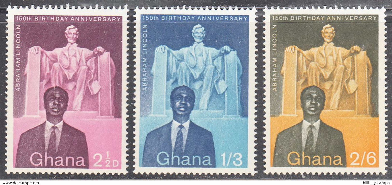 GHANA   SCOTT NO 39-41  MINT HINGED   YEAR  1959 - Ghana (1957-...)