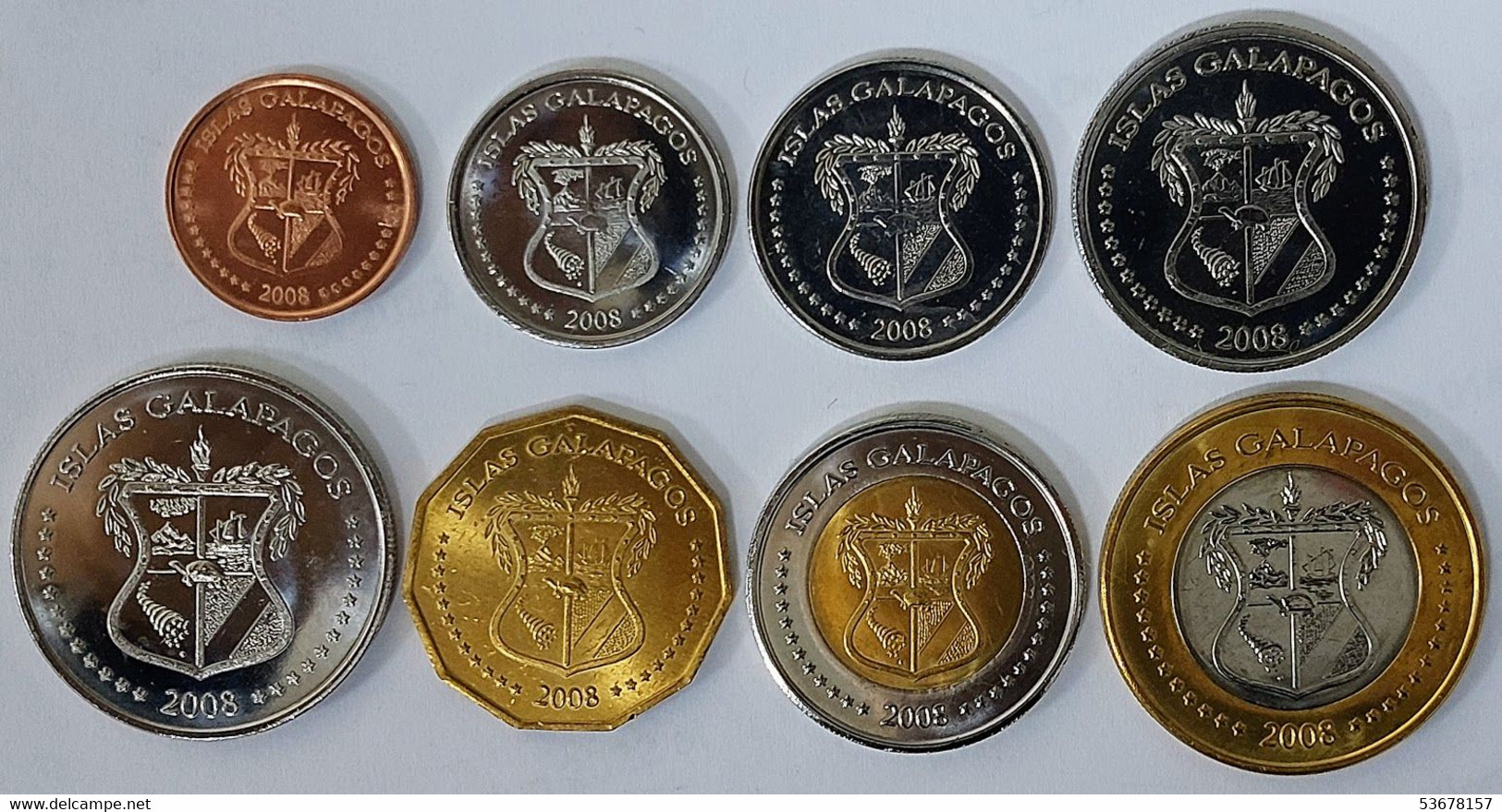 Galapagos Island (Ecuador) - 8 Coins Set 2008, X# 1-8 (Fantasy Coins) (#1341) - Other & Unclassified
