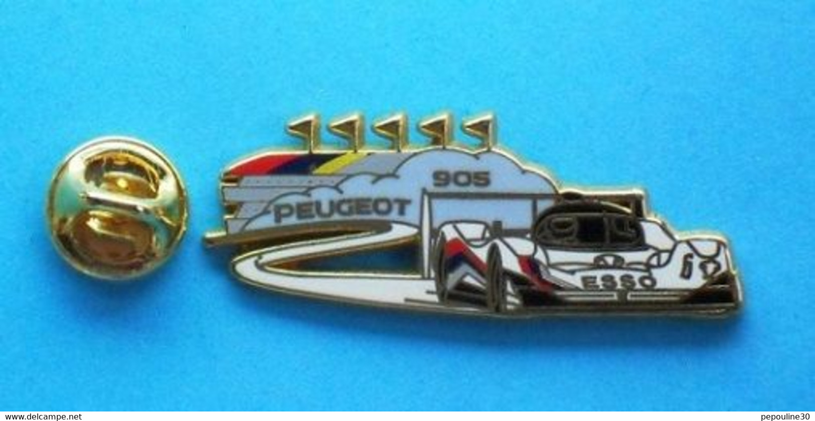 1 PIN'S //   ** PEUGEOT 905 / ESSO ** . (Arthus Bertrand Paris)