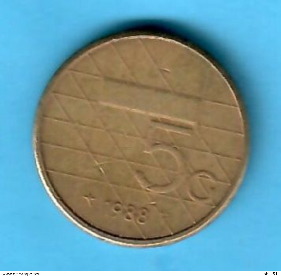 PAYS-BAS---5 Gulden De 1988---VOIR SCAN  (27) - Trade Coins