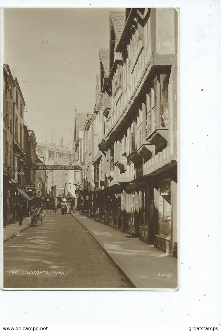 Yorkshire York Stonegate Rp Posted 1916 Animated - York