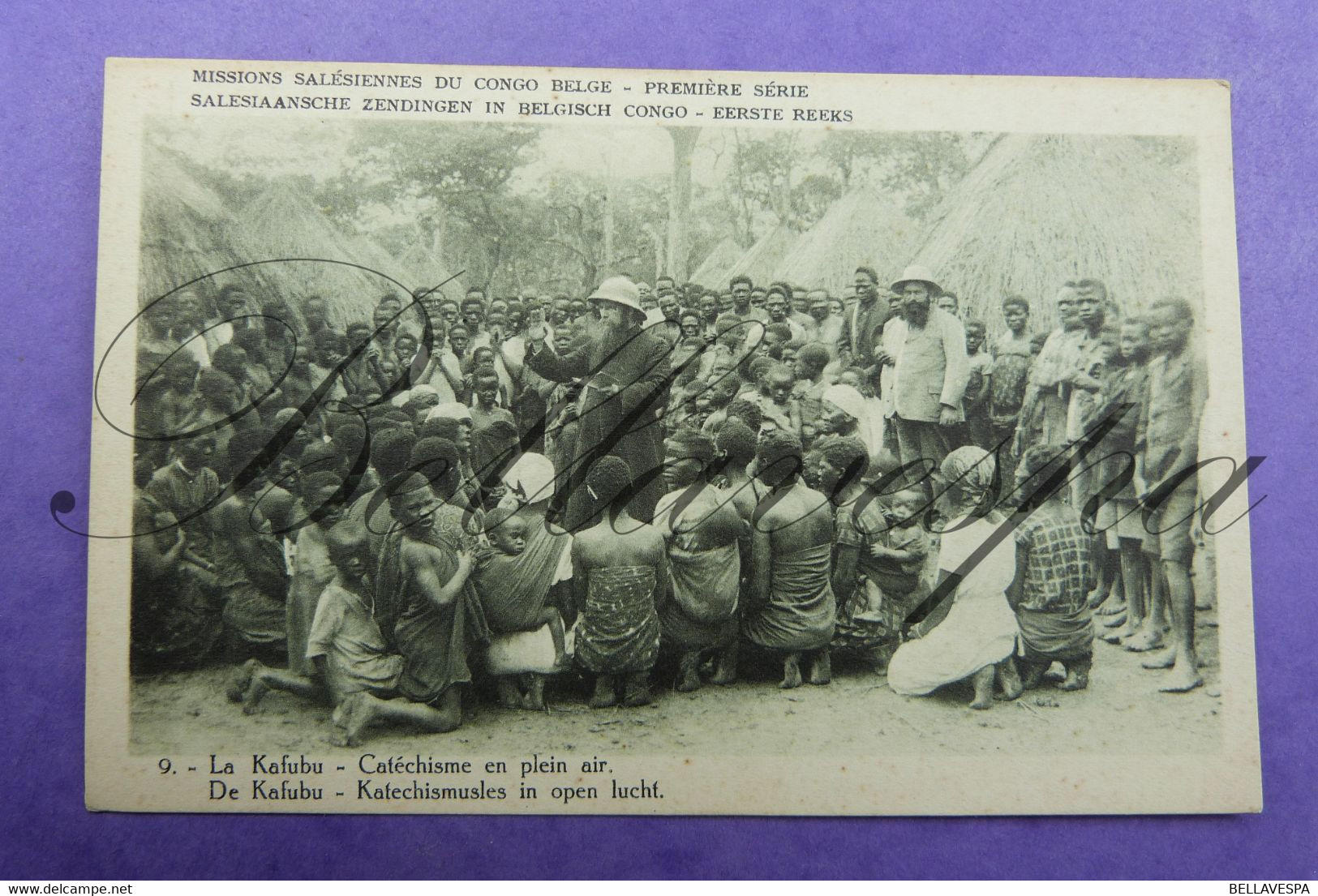 Belgisch Congo Kongo Elisabethville Processie En Kafubu -2x Cpa Missie- Salesiaansche Zendingen. Freres Paters Broeders - Missioni