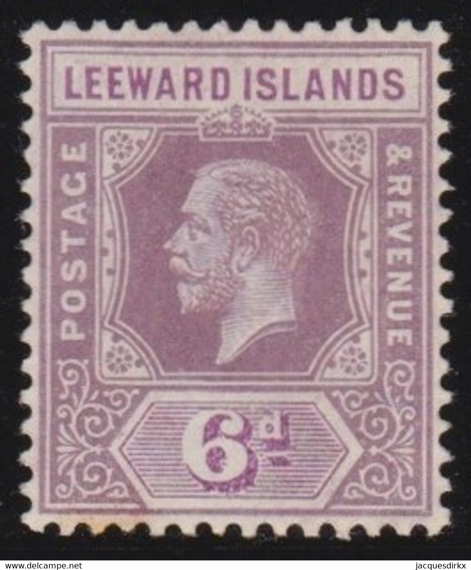 Leeward  Islands     .   SG  .    72      .    *    .     Mint-hinged - Leeward  Islands