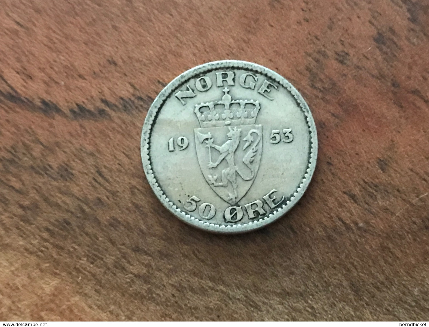 Münze Münzen Umlaufmünze Norwegen 50 Öre 1953 - Norvegia
