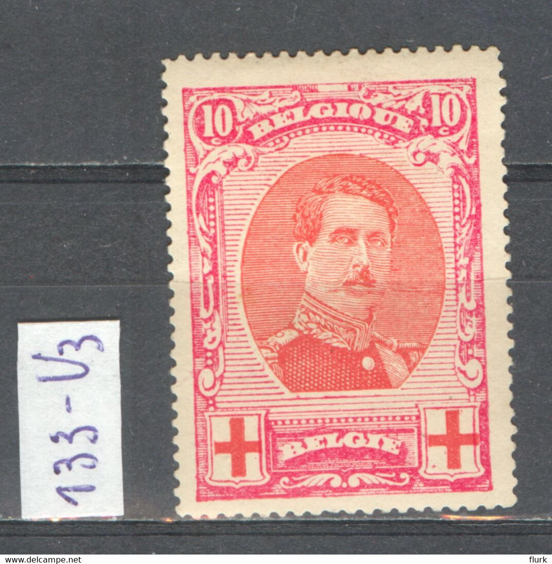 België Nr 133-V3 X Cote €65 - 1901-1930