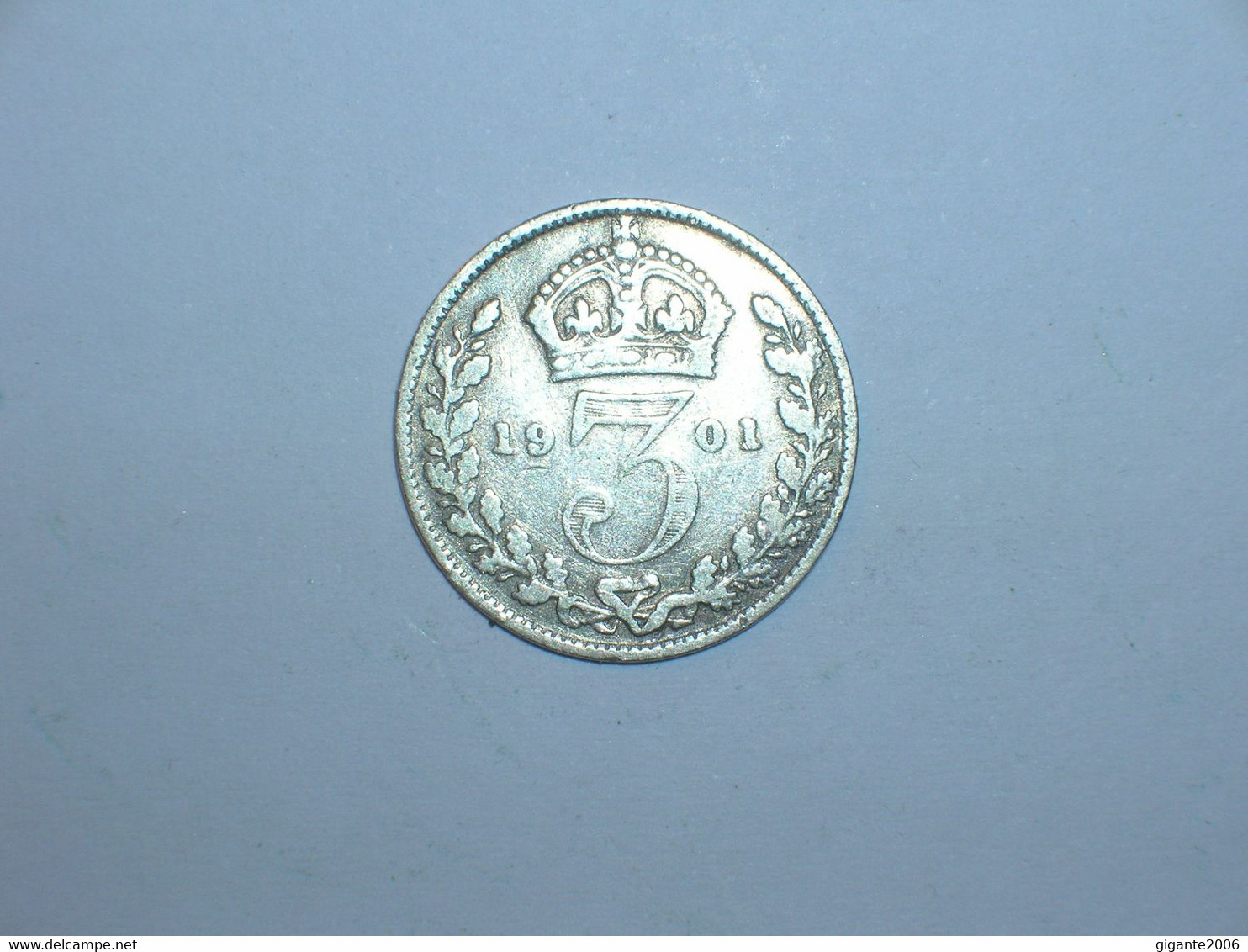 Gran Bretaña.3 Peniques 1901  (11267) - F. 3 Pence