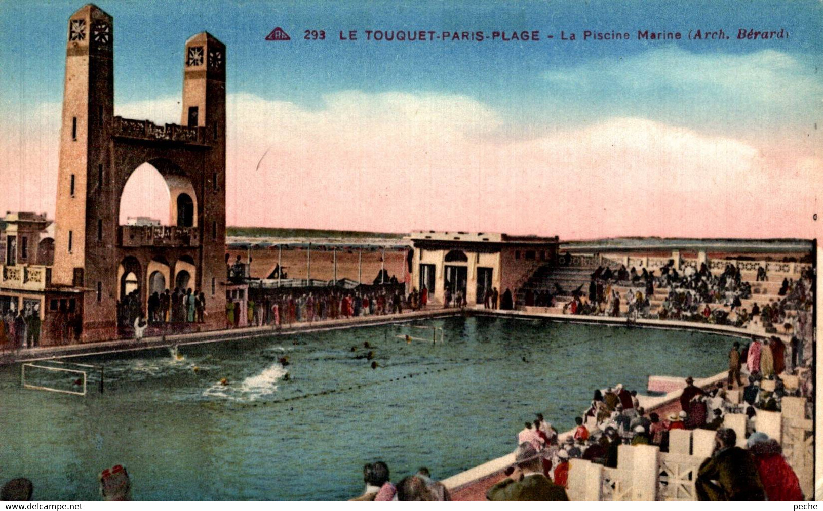 N°94902 -cpa Le Touquet Paris Plage -la Piscine- - Swimming