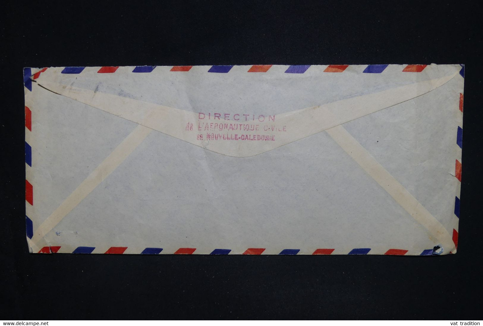 NOUVELLE CALÉDONIE - Enveloppe De La Direction De L' Aéronautique Civile De Nouméa Pour Paris En 1947  - L 128026 - Briefe U. Dokumente