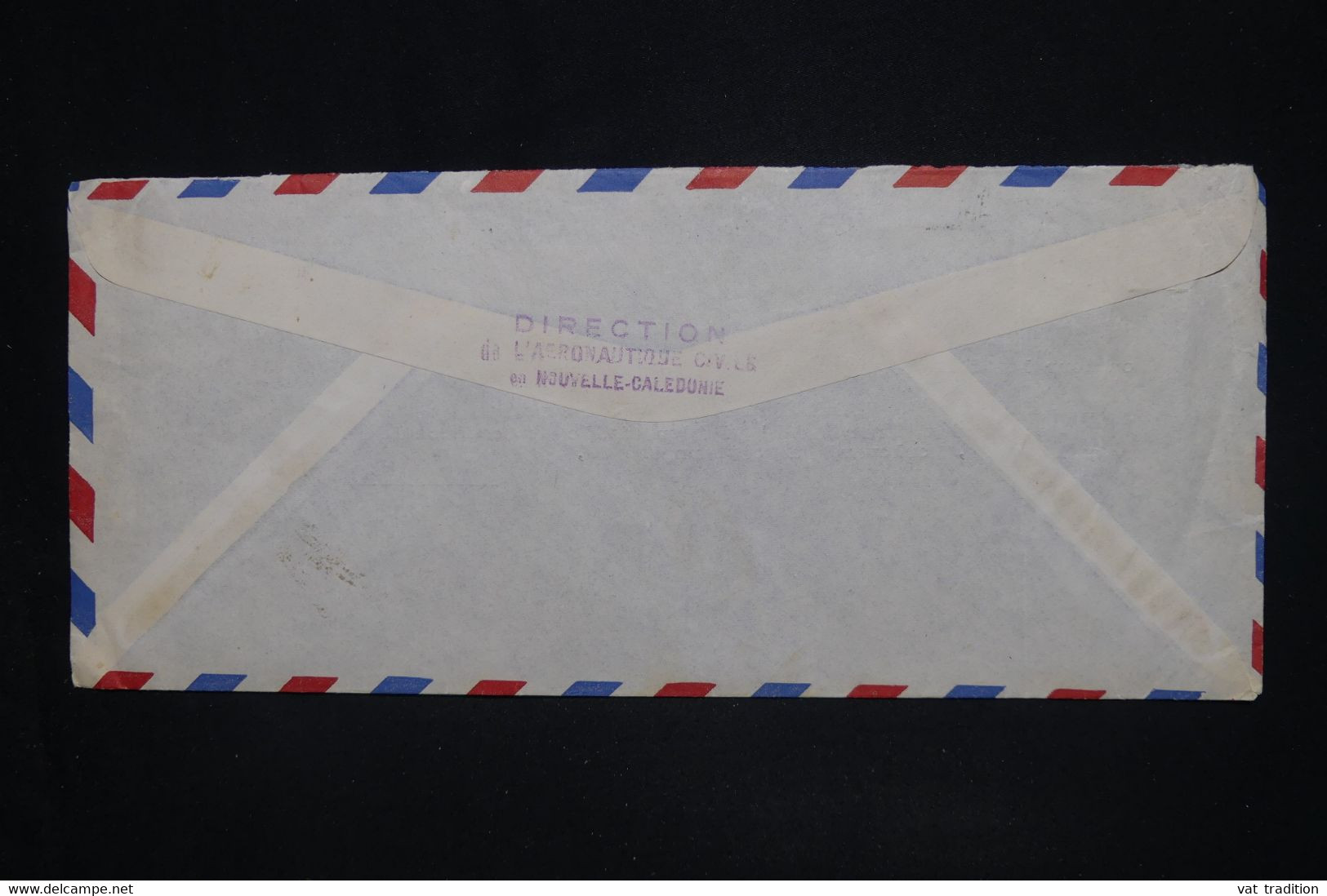 NOUVELLE CALÉDONIE - Enveloppe De La Direction De L' Aéronautique Civile De Nouméa Pour Paris En 1947  - L 128027 - Briefe U. Dokumente