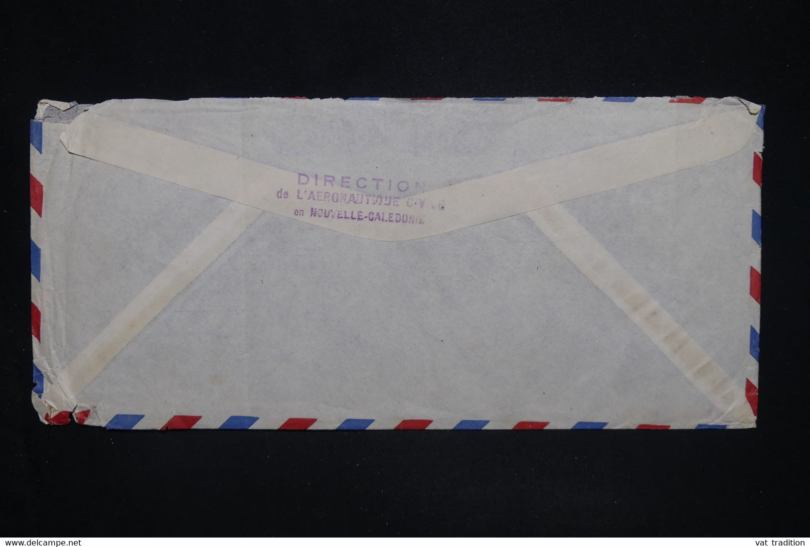 NOUVELLE CALÉDONIE - Enveloppe De La Direction De L' Aéronautique Civile De Nouméa Pour Paris En 1947  - L 128028 - Cartas & Documentos