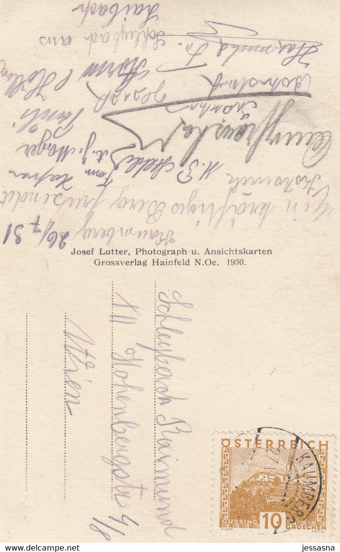 AK - NÖ - Ruine Araburg - Mann Auf D. Aufstiegsleiter - 1930 - Lilienfeld
