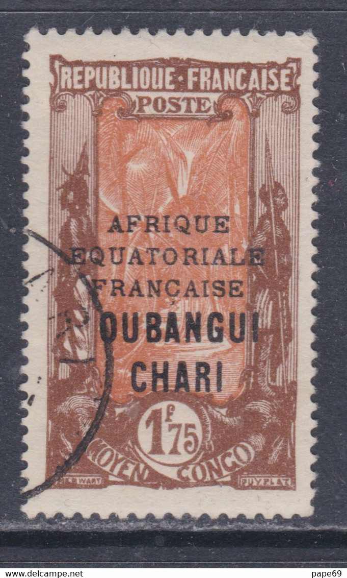 Oubangui N° 83 O Partie De Série : 1f. 75 Brun Et Brun-orange, Oblitération Légère Sinon TB - Gebraucht