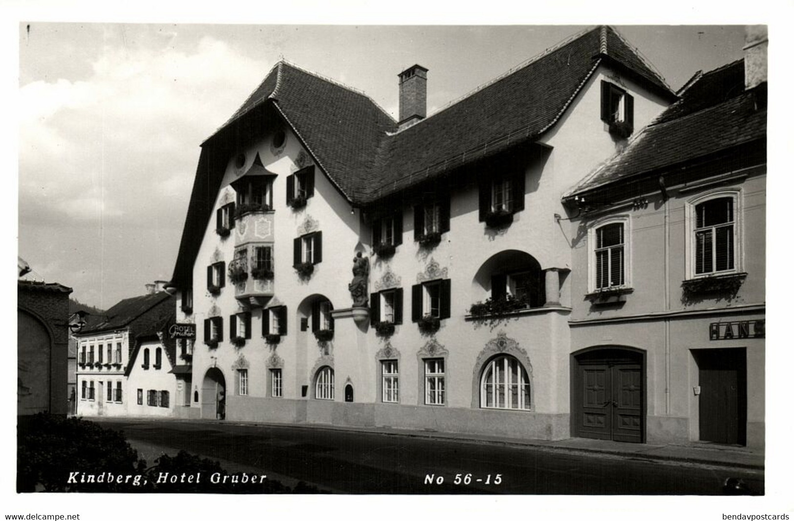 Austria, KINDBERG, Steiermark, Hotel Gruber (1950s) RPPC Postcard - Kindberg