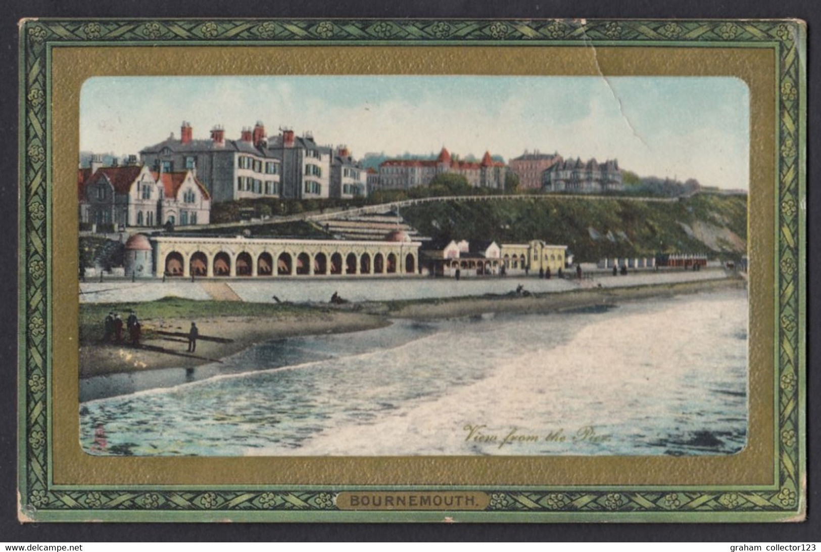 Edwardian Postcard View From The Pier Bournemouth Sea Seaside View - Bournemouth (avant 1972)