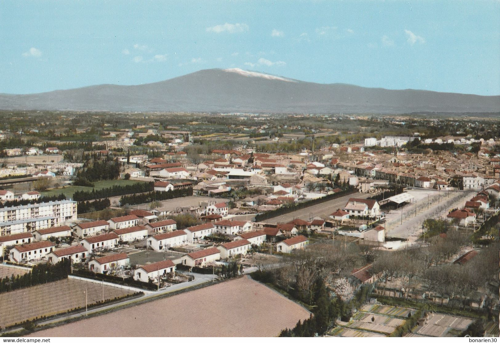 CPSM 84 MONTEUX  VUE GENERALE   AERIENNE  LE MONT-VENTOUX - Monteux