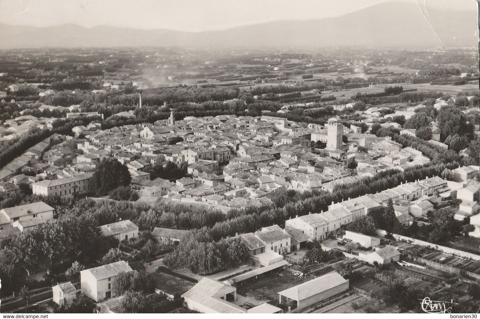 CPSM 84 MONTEUX  VUE GENERALE   AERIENNE  LE MONT-VENTOUX - Monteux