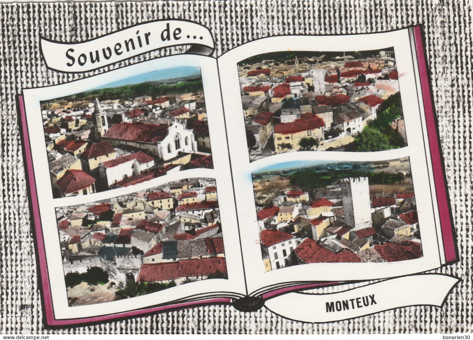 CPSM 84 MONTEUX  SOUVENIR MULTIVUES  AERIENNES LIVRE OUVERT - Monteux