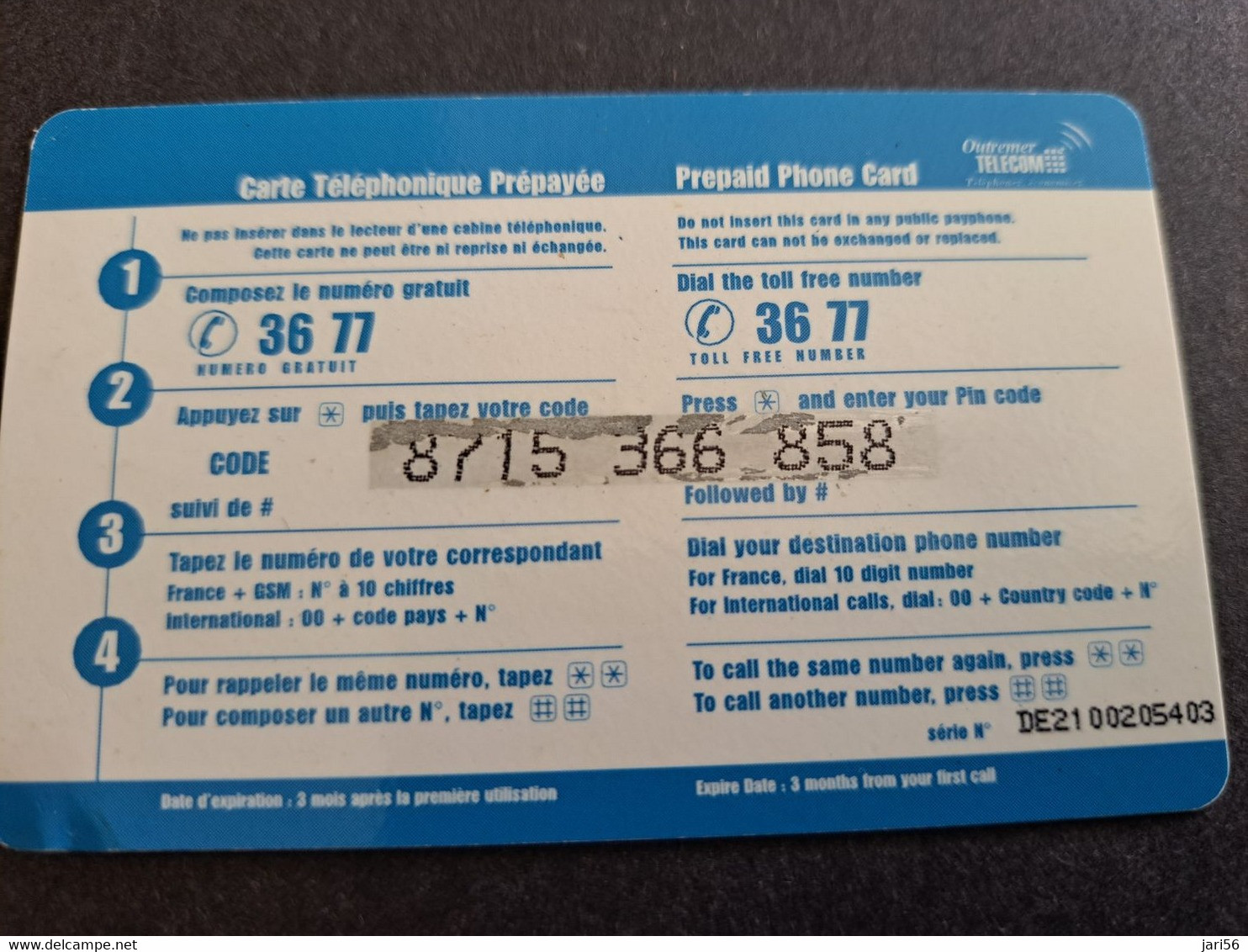 ST MARTIN  / OFFERTE 20F / MAP OF  GUADALOUPE  FINE USED CARD    ** 10502 ** - Antillen (Französische)