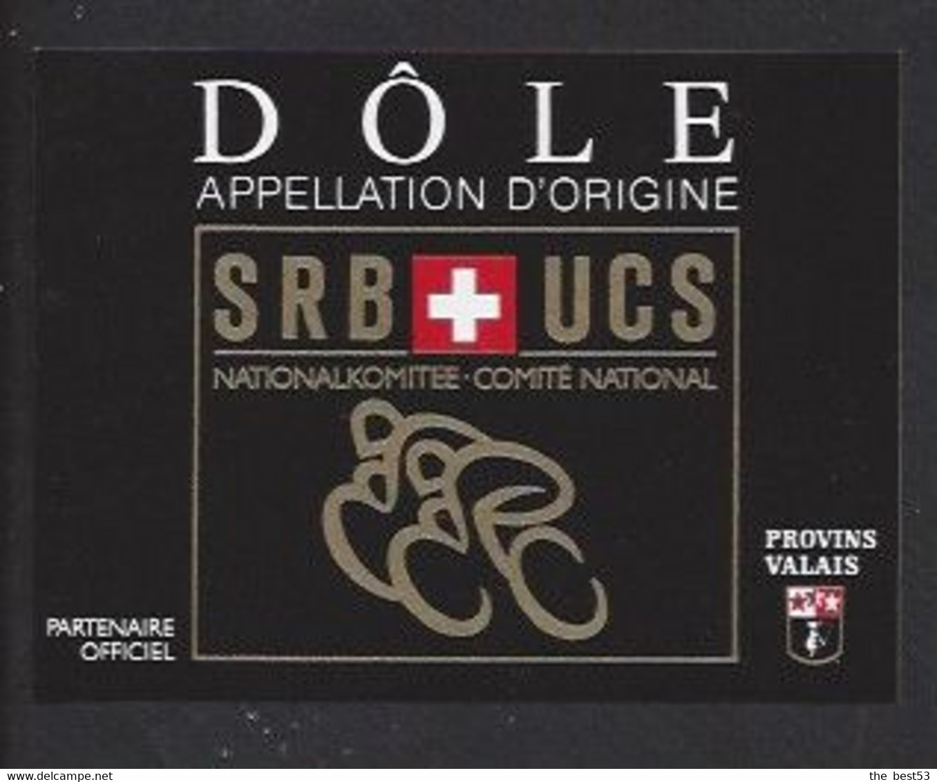 Etiquette De Vin Dôle -  Union Cyclisme Suisse Comité National - Cycling