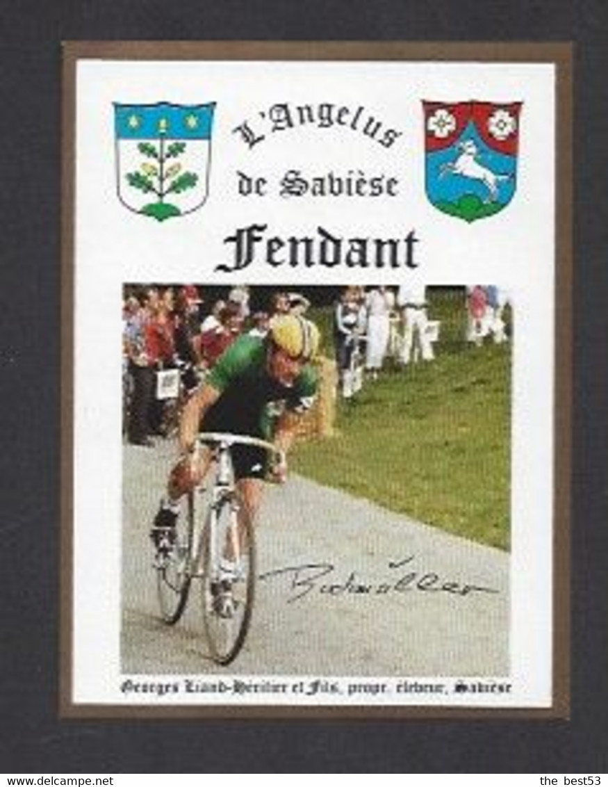 Etiquette De Vin Fendant -  Courreur ?  -  Thème Cyclisme - Wielrennen