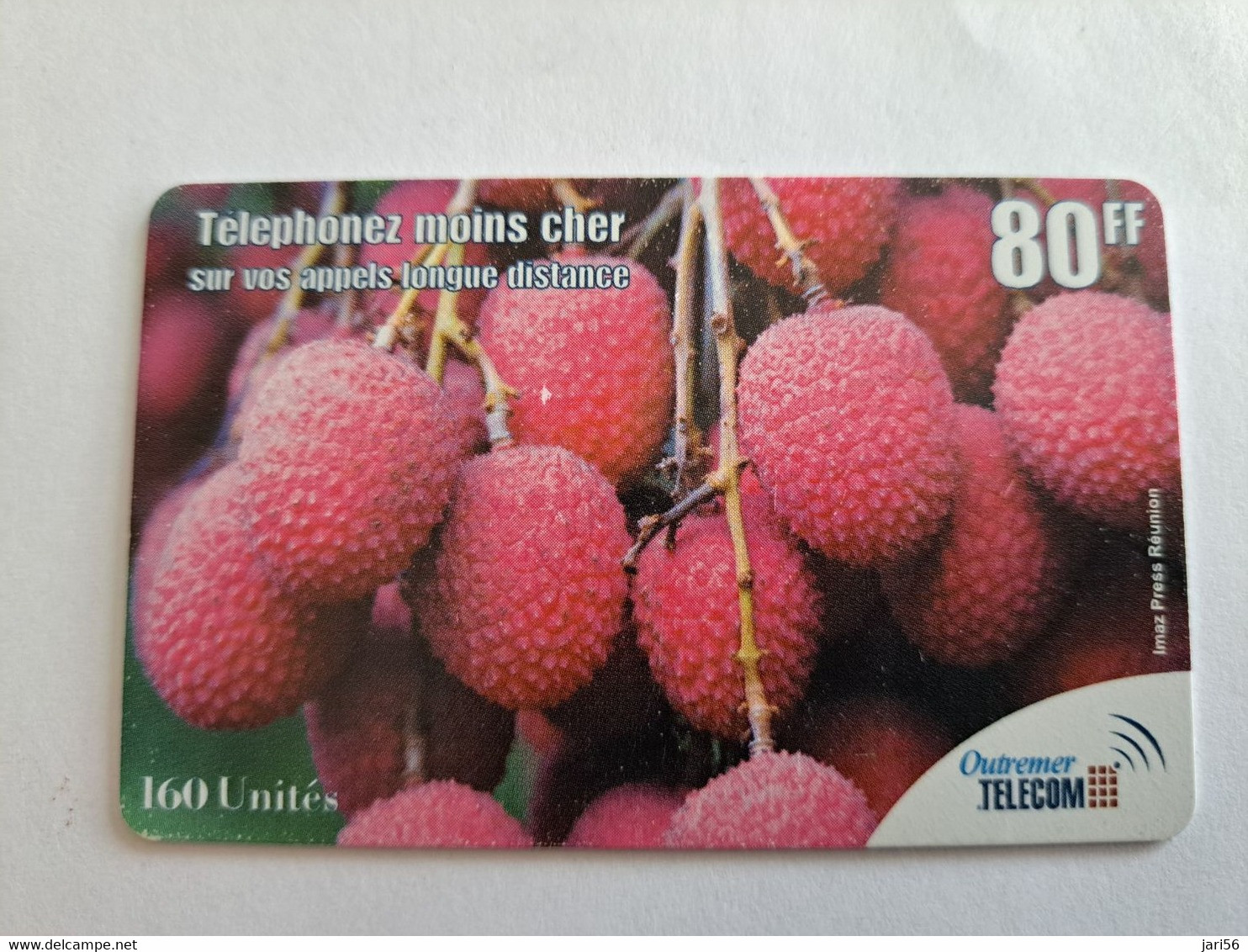 Phonecard REUNION  French OUTREMER TELECOM   /   FRUITS/ 80 FF   ** 10520 ** - Riunione