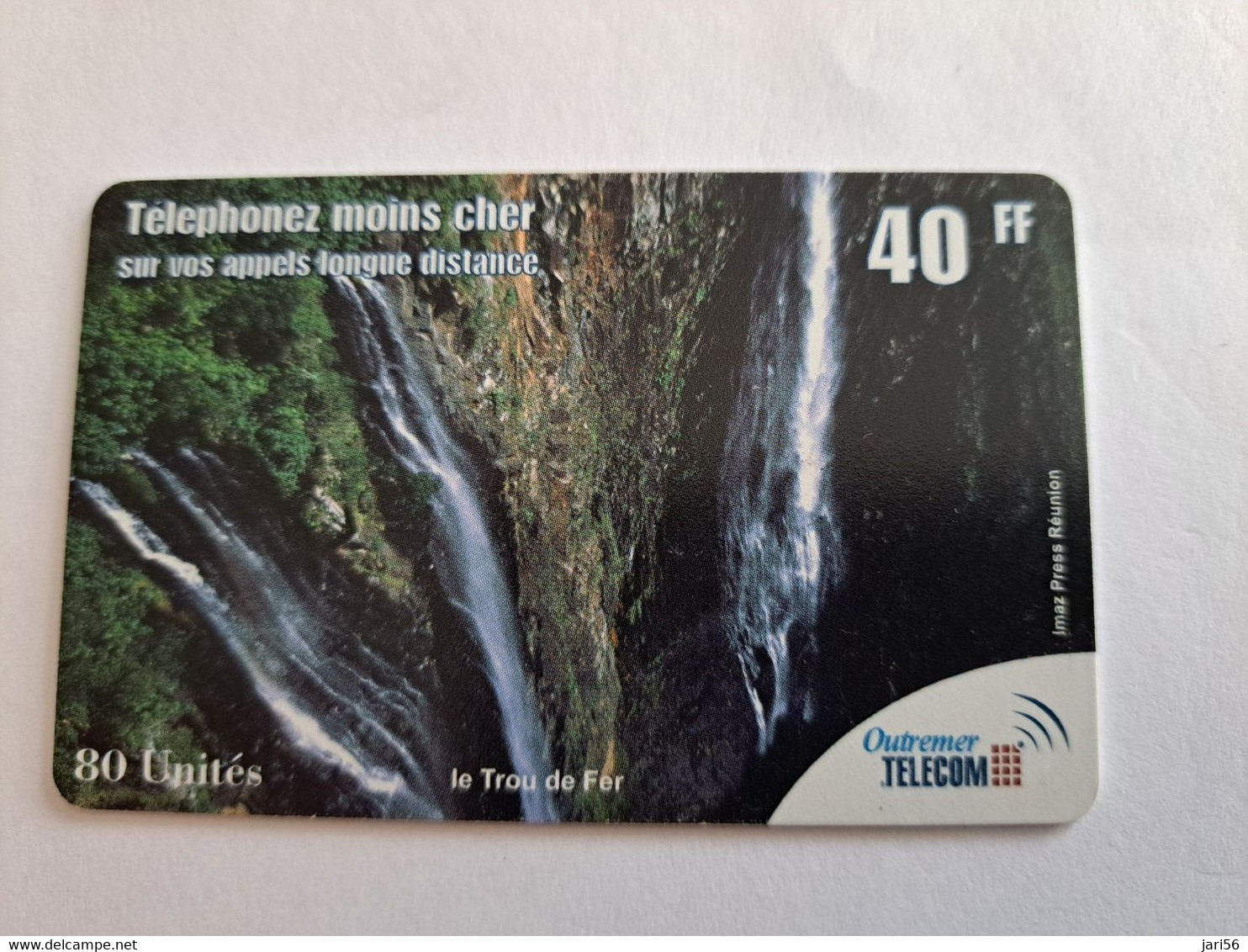 Phonecard REUNION  French OUTREMER TELECOM   /  LE TROU DE FER / 40 FF   ** 10521 ** - Réunion