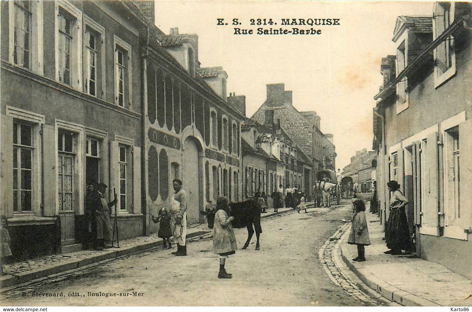 Marquise * Rue Ste Barbe * Villageois Attelage - Marquise