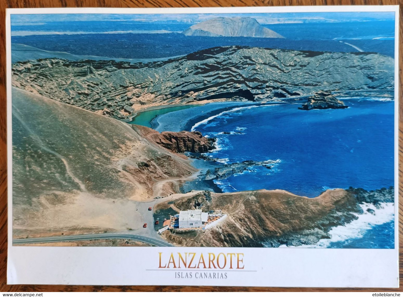 ILES CANARIES, ISLAS CANARIAS LANZAROTE, EL GOLFO, Lago Verde - Volcan, Côte Ouest, Lave Volcanique, Lac Vert - Lanzarote