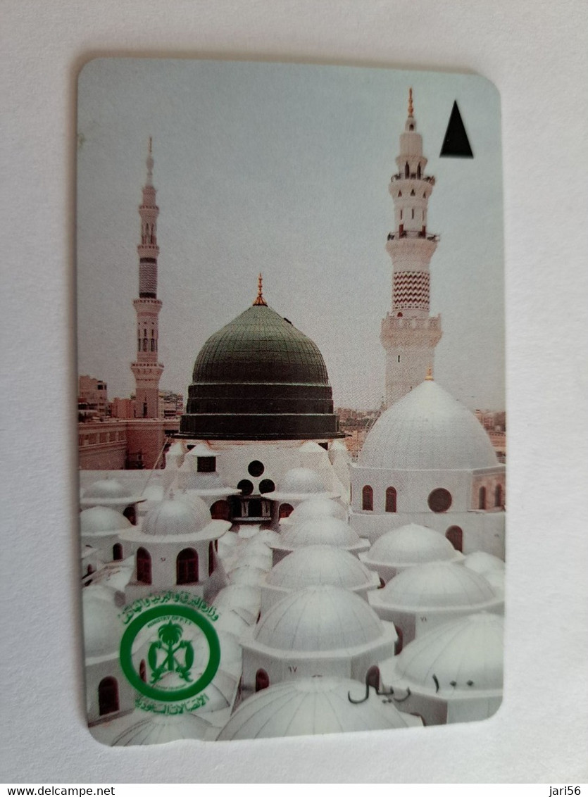 SAUDI ARABIA  GPT /PLESSEY  100 RIYALS / SAU 10  GREAT MOSQUE MEDINA /   SAUDE   Fine USED **   ** 10525 ** - Arabia Saudita