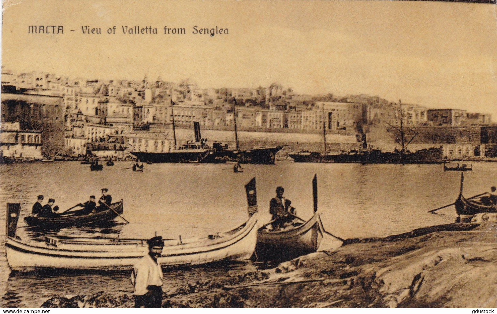 Malta - Vieu Of Valletta From Senglea - Malta