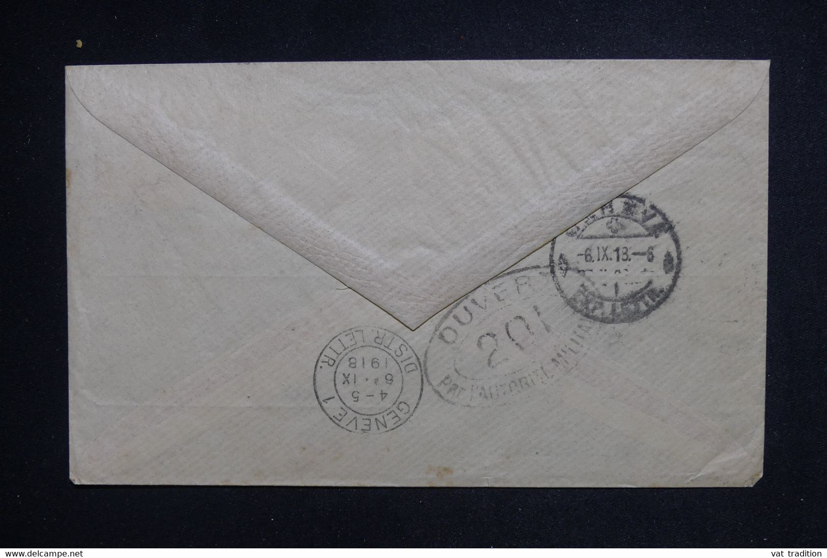 BRÉSIL - Enveloppe Commerciale De Porto Alegre Pour La Suisse En 1918 Avec Cachet De Contrôle - L 128144 - Storia Postale