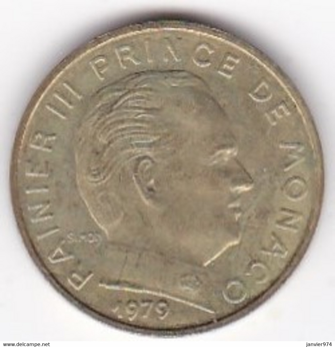 Monaco. 10 Centimes 1979 Rainier III. Cupro-Aluminium - 1960-2001 Nieuwe Frank