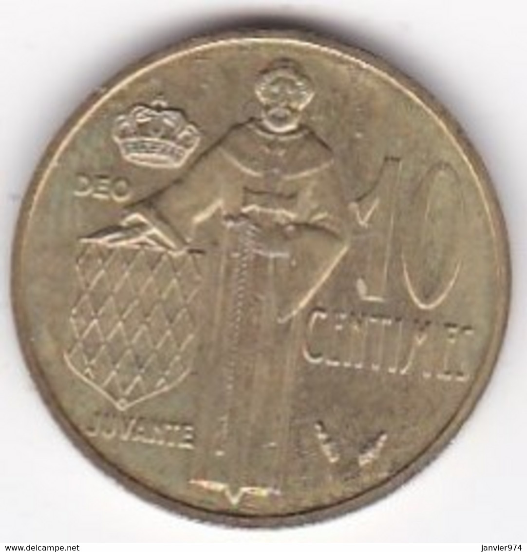 Monaco. 10 Centimes 1979 Rainier III. Cupro-Aluminium - 1960-2001 Nouveaux Francs