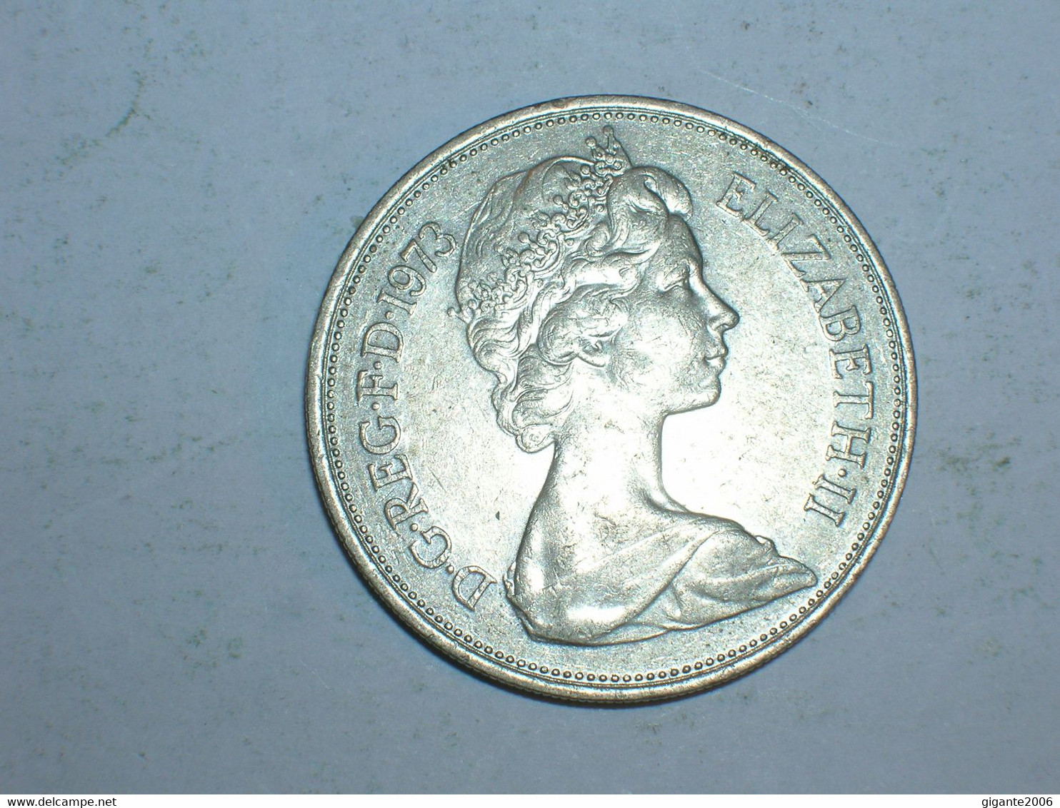 Gran Bretaña. 10 Peniques 1973 (11336) - 10 Pence & 10 New Pence