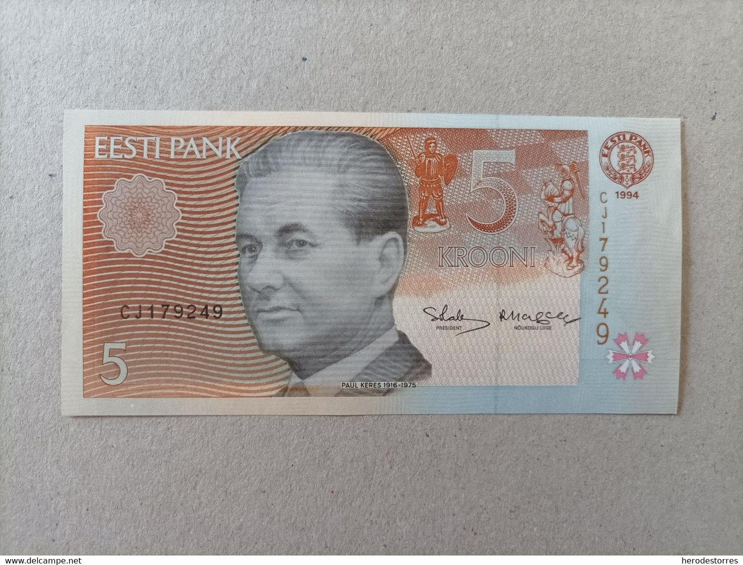 Billete De Estonia De 5 Krooni, Año 1994, UNCIRCULATED - Estland