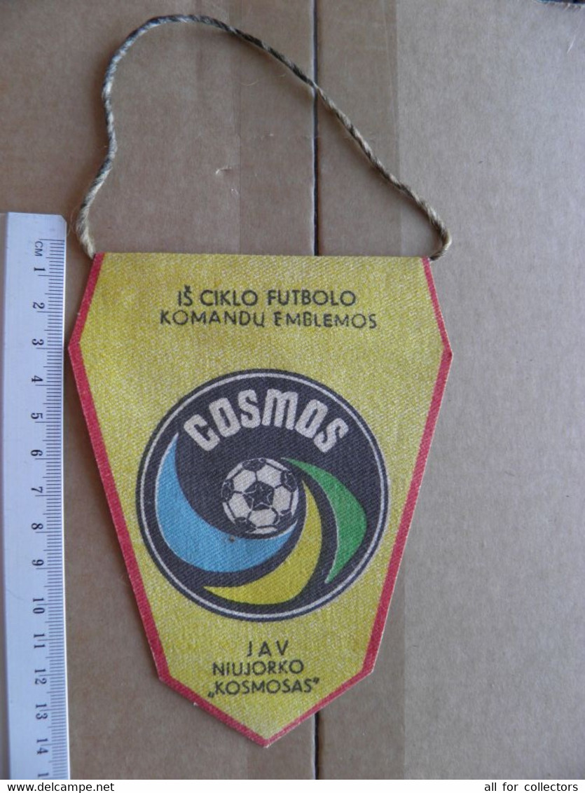 Pennant Lithuania Football Soccer Team Usa New York "cosmos" - Other & Unclassified