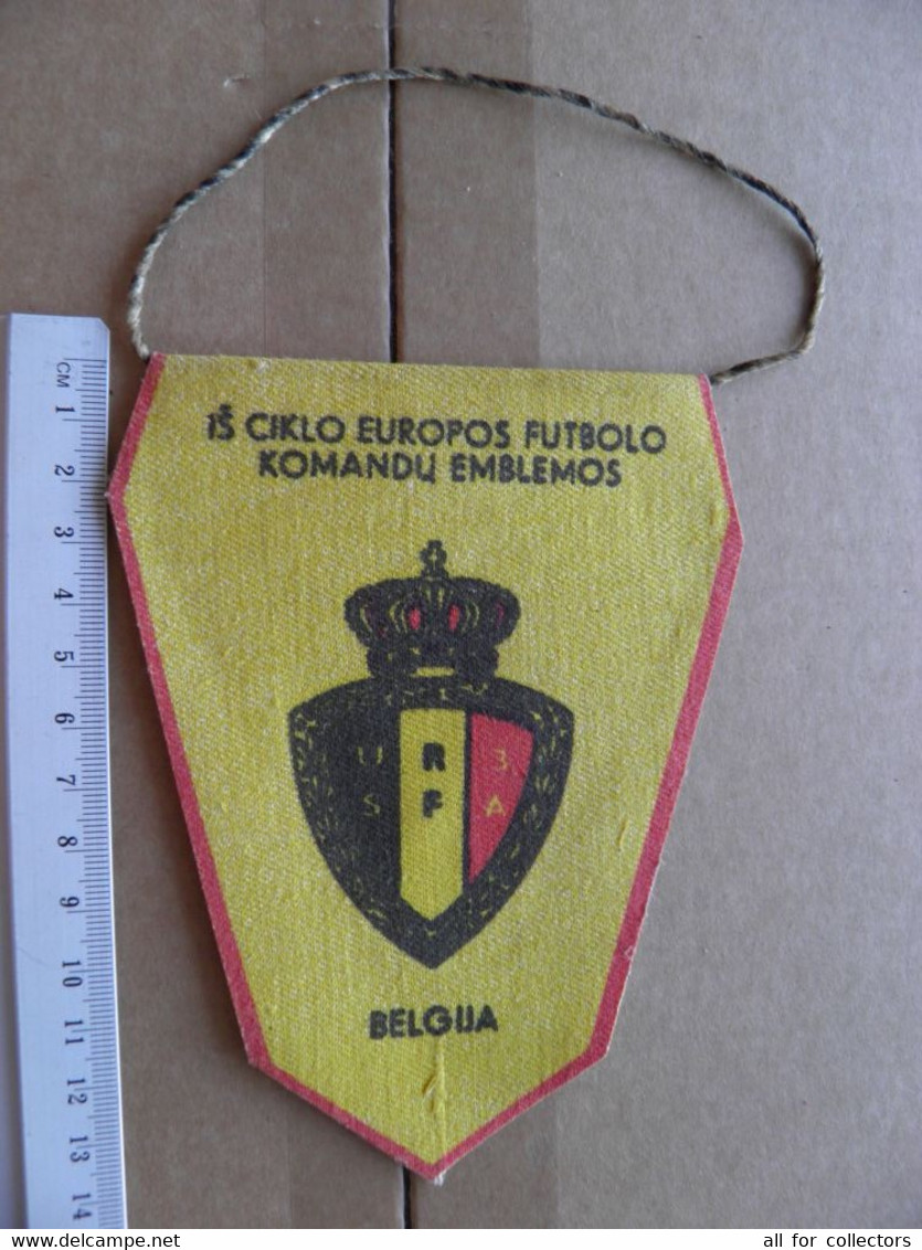 Pennant Lithuania Football Soccer Team Belgium - Other & Unclassified