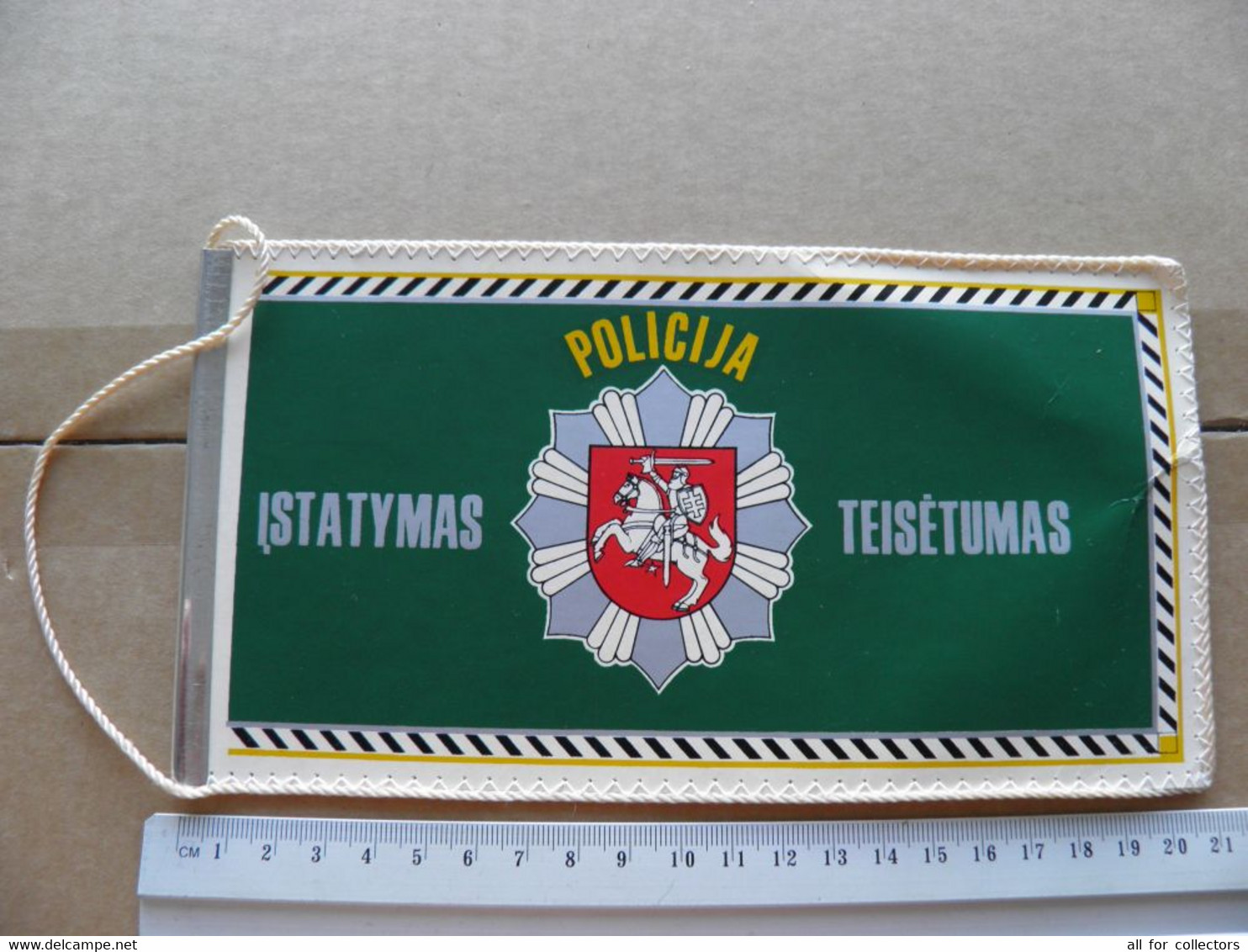 Pennant Lithuania - Police - Police & Gendarmerie