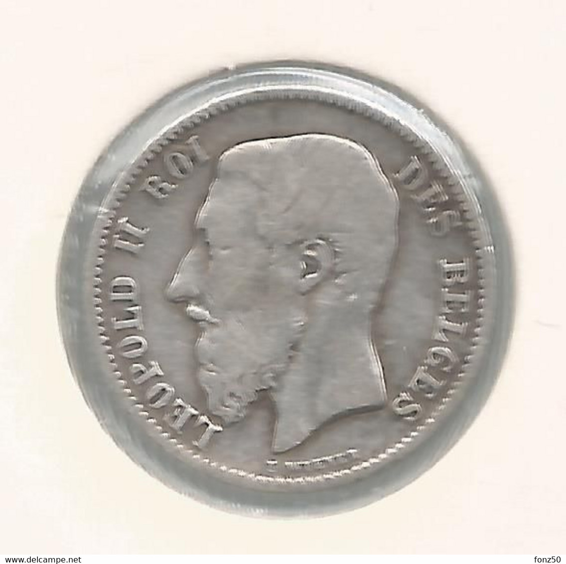 LEOPOLD II * 50 Cent 1886 Frans * Z.Fraai * Nr 11372 - 50 Cents