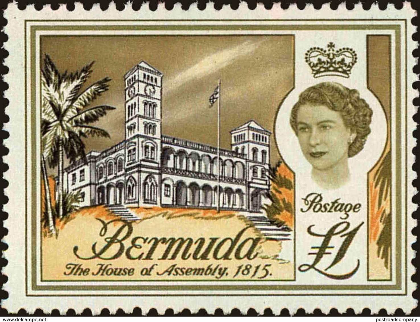 Bermuda Scott #191, 1962, Never Hinged - Bermuda