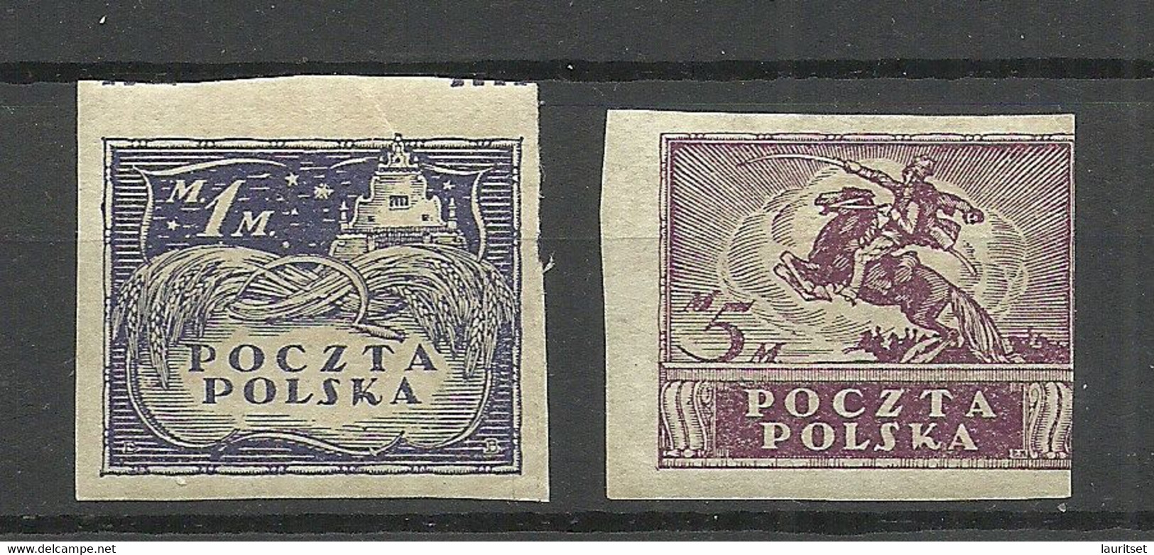 POLEN Poland 1919 Michel 96 & 100 * - Unused Stamps