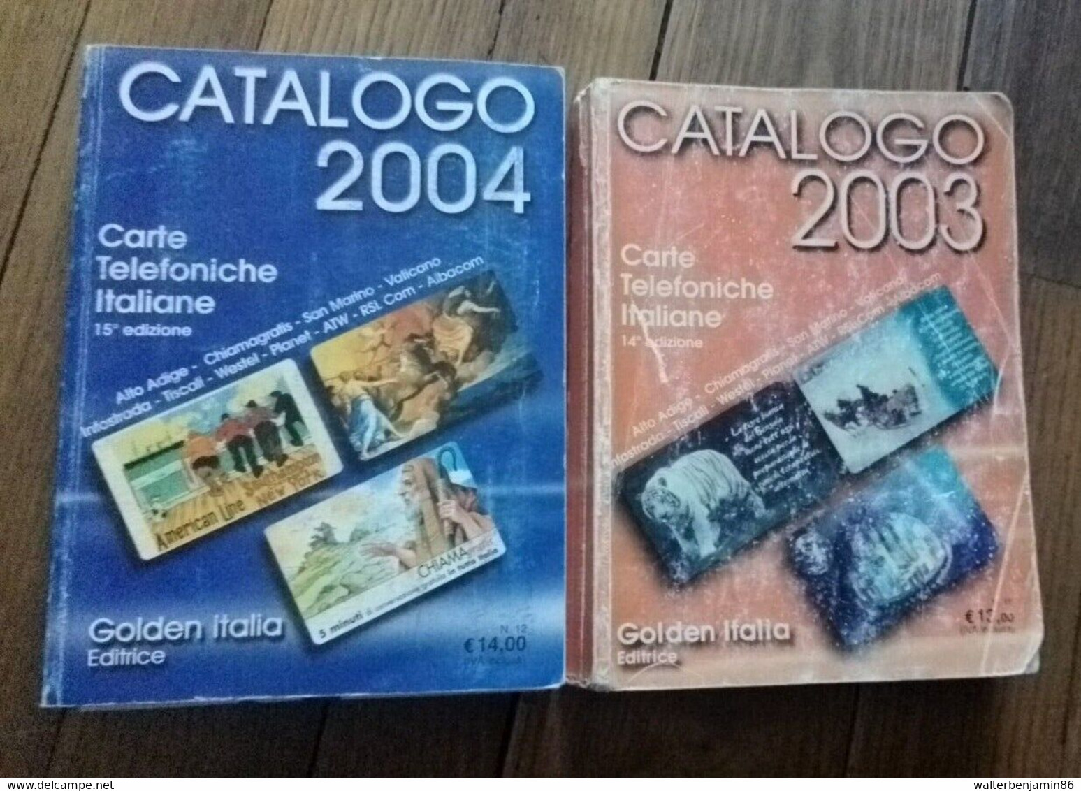 2 CATALOGHI GOLDEN PER LA VALUTAZIONE DELLE SCHEDE TELEFONICHE 2003 E 2004 - Zubehör