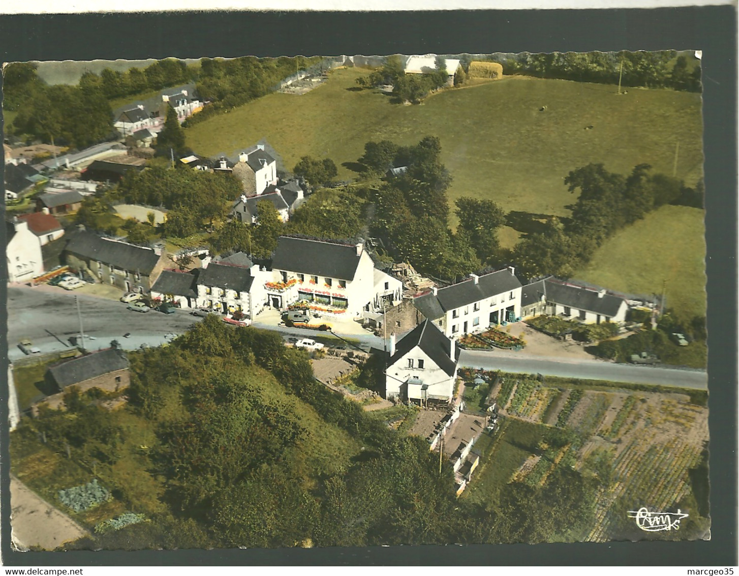 22 St Gilles Vieux Marché Vue Générale Aérienne édit. Combier N° Cc 442-36 A - Saint-Gilles-Vieux-Marché