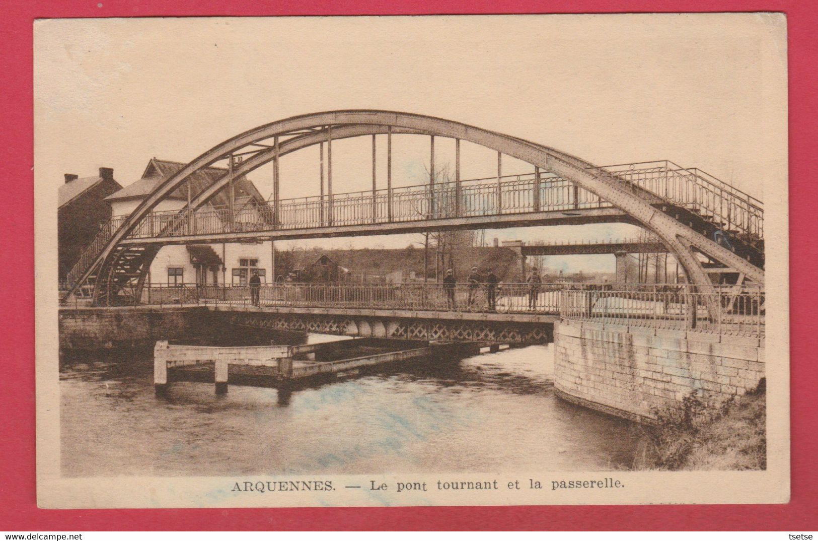 Arquennes - Le Pont Tournant Et La Passerellle ( Voir Verso ) - Seneffe