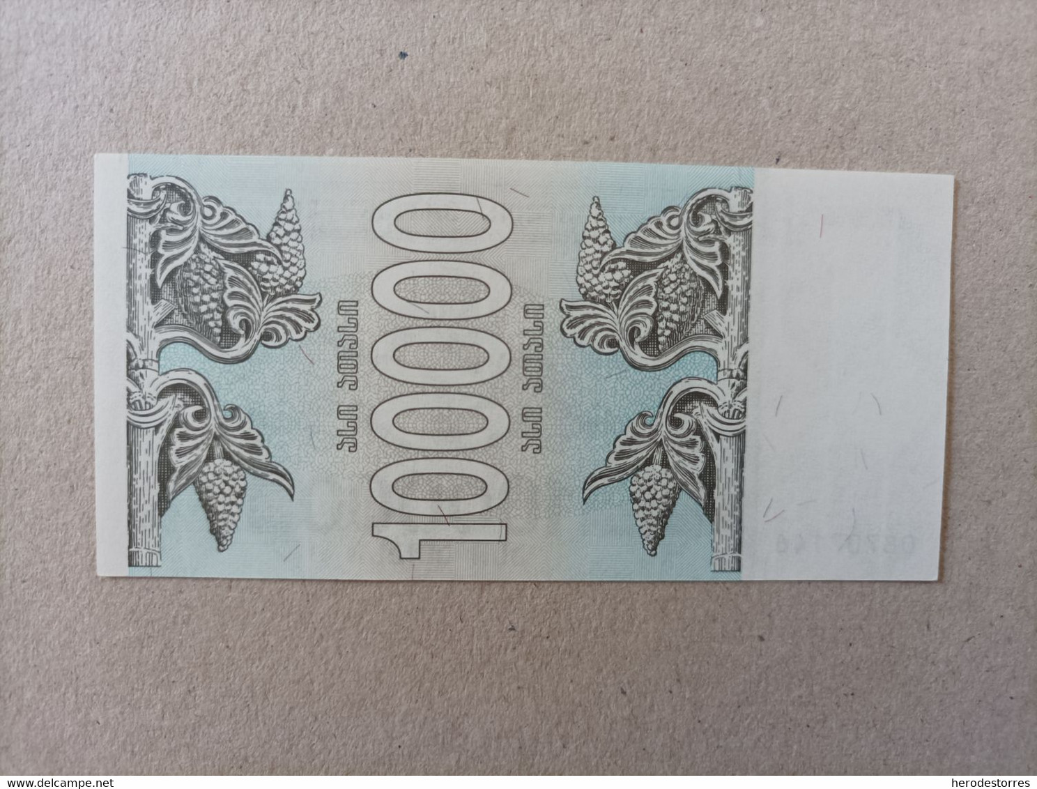 Billete De Georgia De 100000 Laris, Año 1994, UNC - Georgia