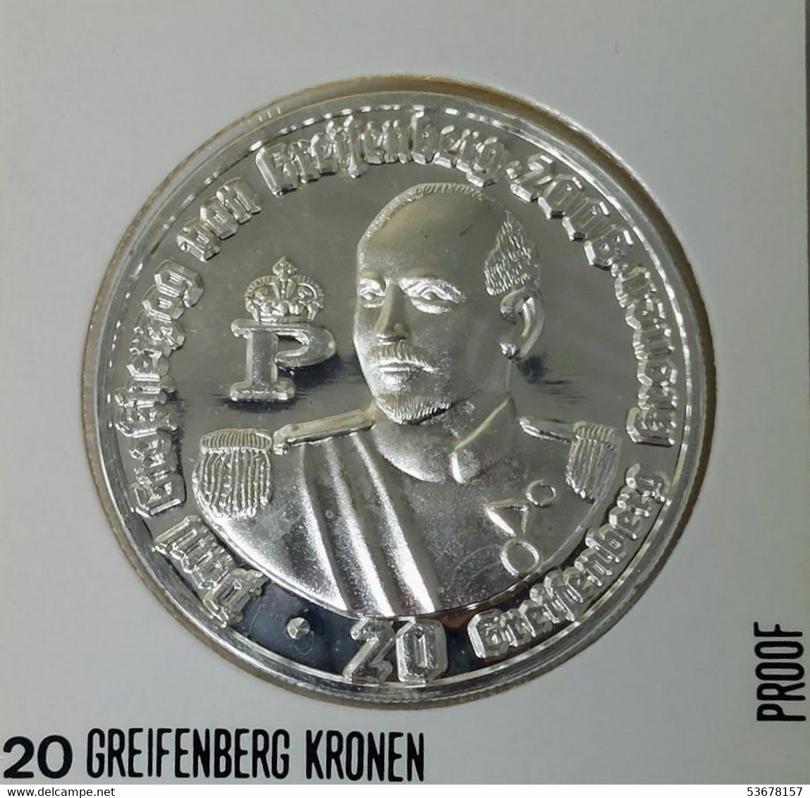 Grand Duchy Of Greifenberg - 20 Kronen 2008,Proof  (Fantasy Coin) (#1349) - Other & Unclassified