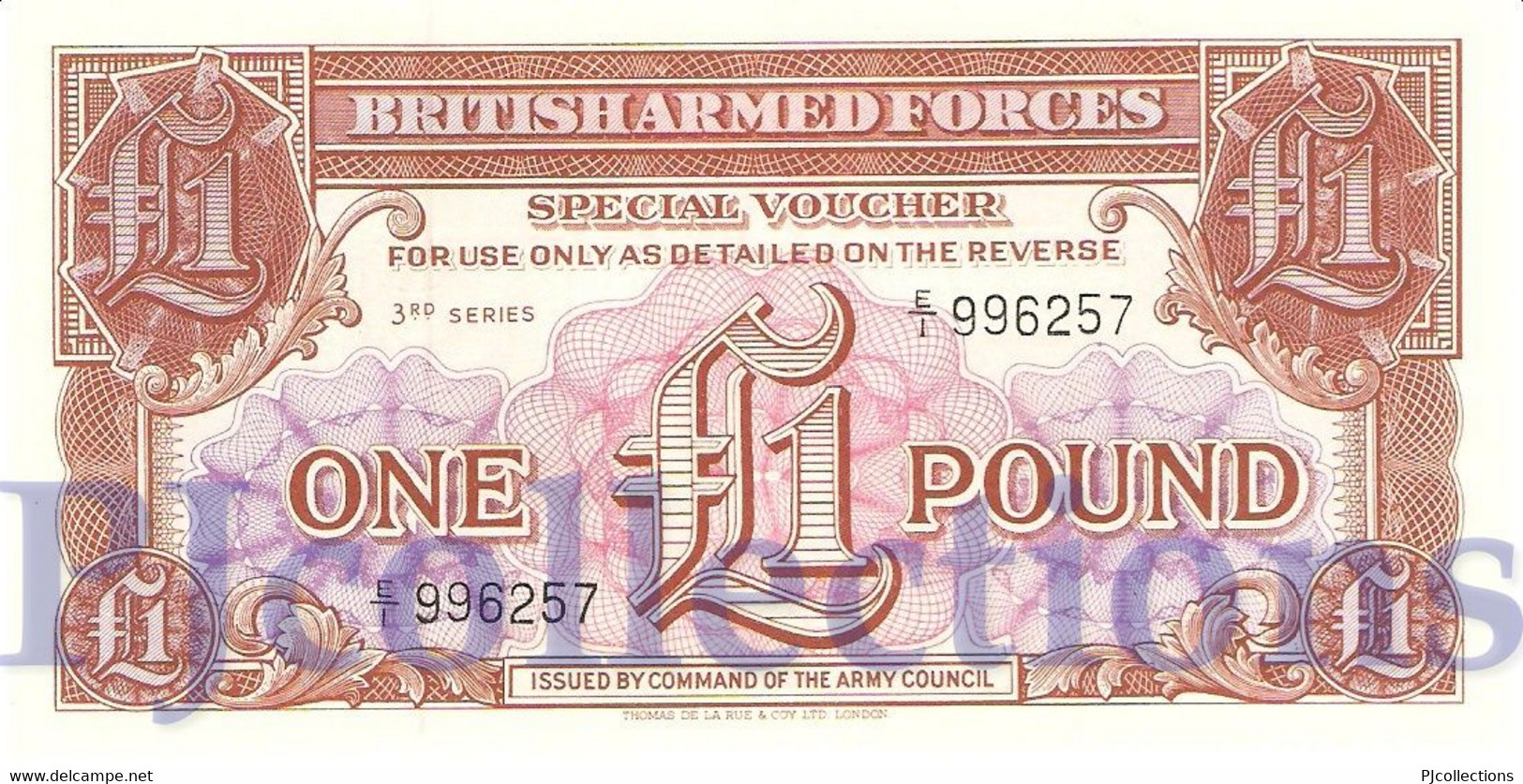 GREAT BRITAIN 1 POUND 1956 PICK M29 UNC - 1 Pound