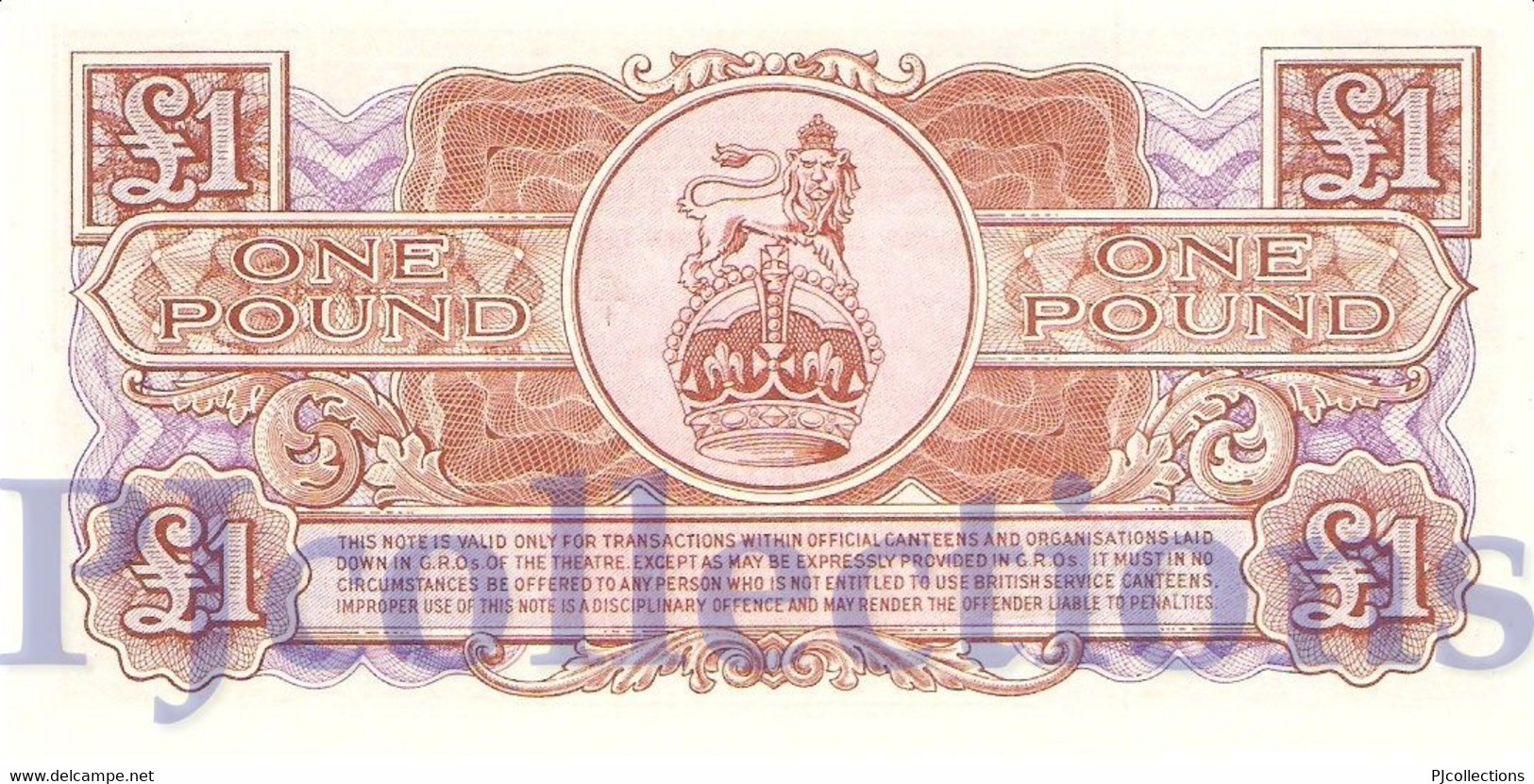 GREAT BRITAIN 1 POUND 1956 PICK M29 UNC - 1 Pond